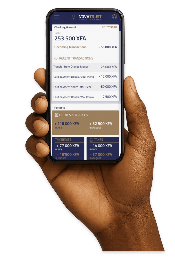 Application Mobile NovaTrust Finance